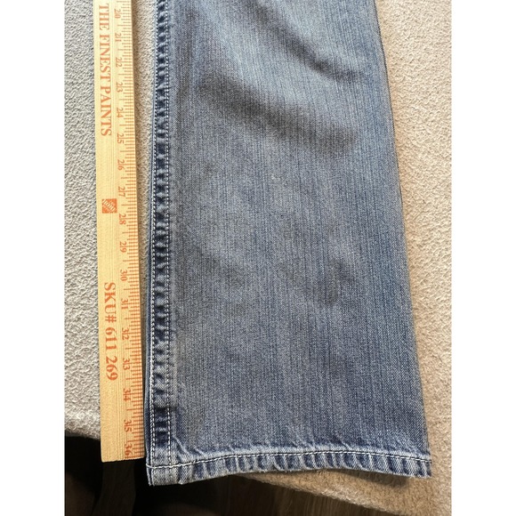 Ariat Jeans Mens 36x38 Blue Denim Straight Leg Light Wash Western YKK 10017511 - Picture 16 of 16